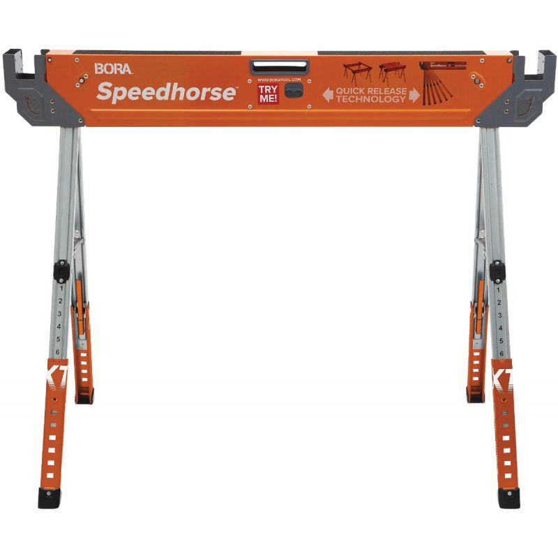 Bora Speedhorse Adjustable Steel Sawhorse 1500 Lb.
