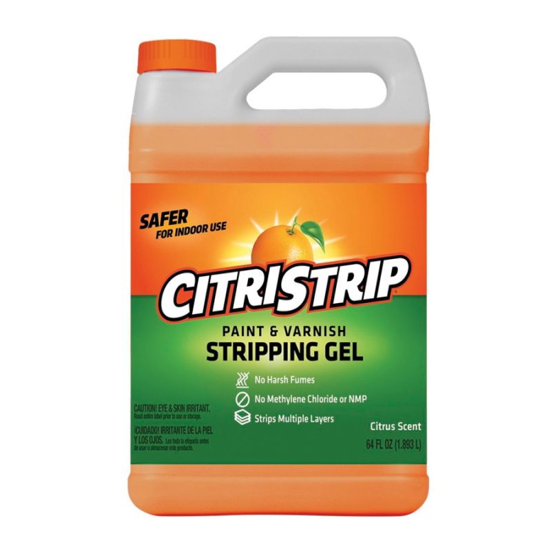 Citristrip HCSG803 Paint and Varnish Stripping Gel, Liquid, Orange Orange