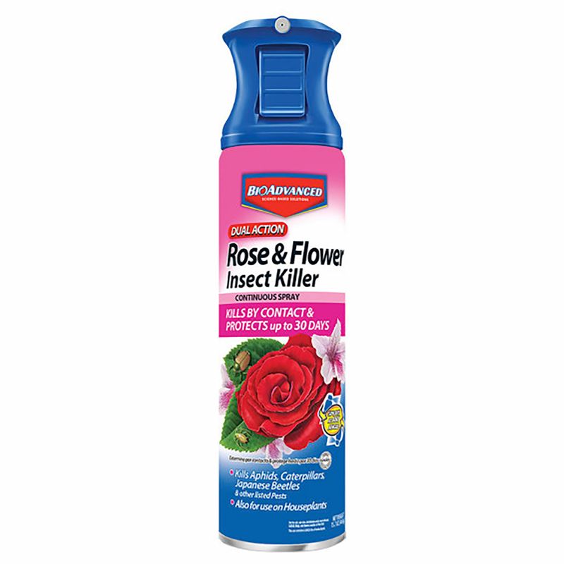 BioAdvanced 701330A Rose and Flower Insect Killer, Liquid, Spray Application, 15.7 oz Can Beige/White
