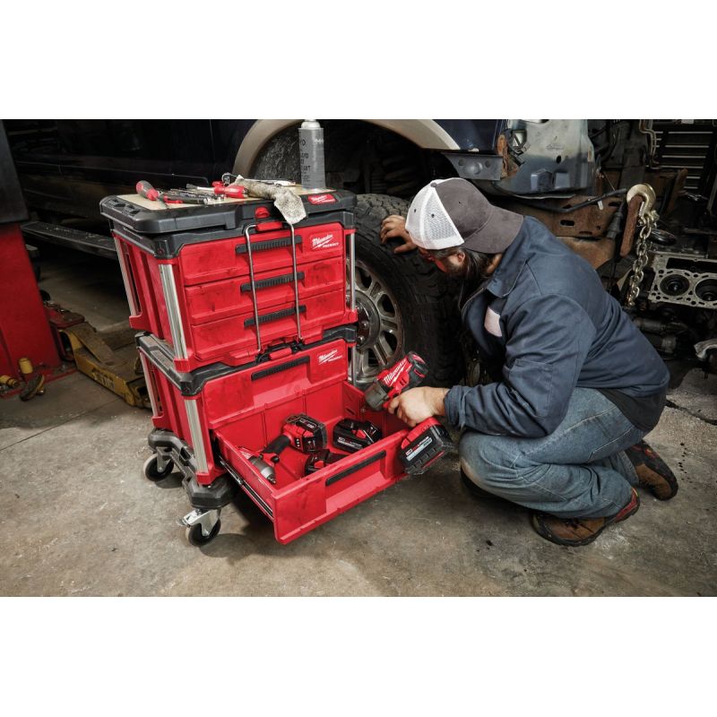 Milwaukee PACKOUT Toolbox with Drawers Red/Black