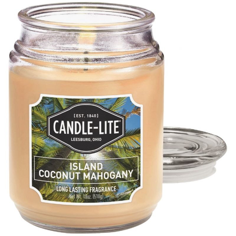 Candle-Lite Everyday Jar Candle 18 Oz., Tan