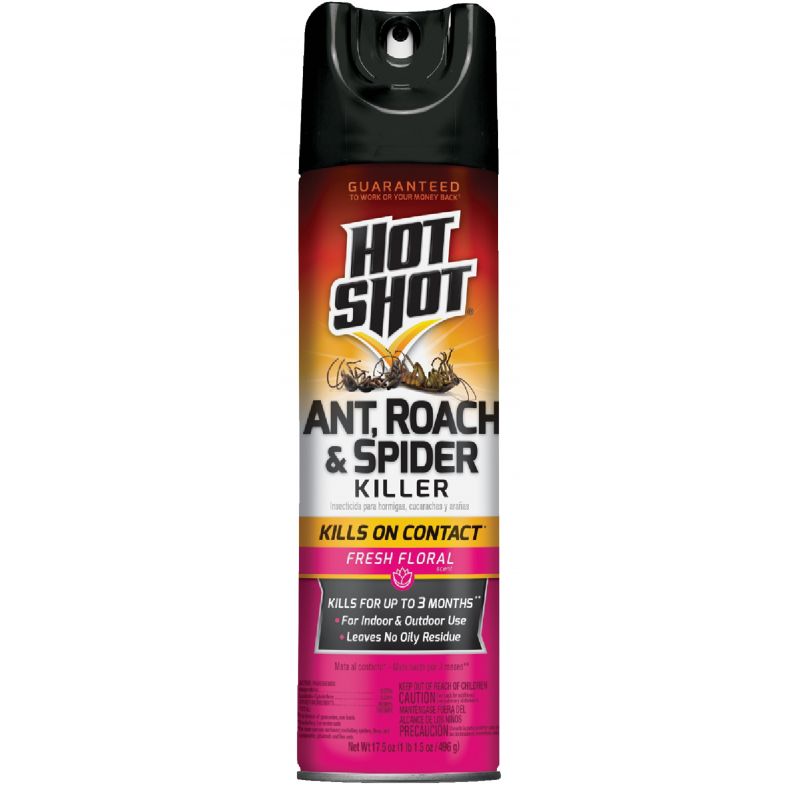 Hot Shot Ant &amp; Roach Killer Plus Germ Killer 17.5 Oz., Aerosol Spray
