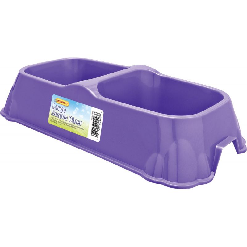 Westminster Pet Ruffin&#039; it Double Pet Food Bowl Assorted