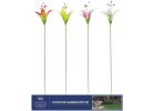 Alpine Metal Lily Flower Garden Stake Multi (Pack of 16)