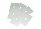 Frost King OSS6H Switch Sealer, 4 in L, 2-1/2 in W, Plastic Foam, White White