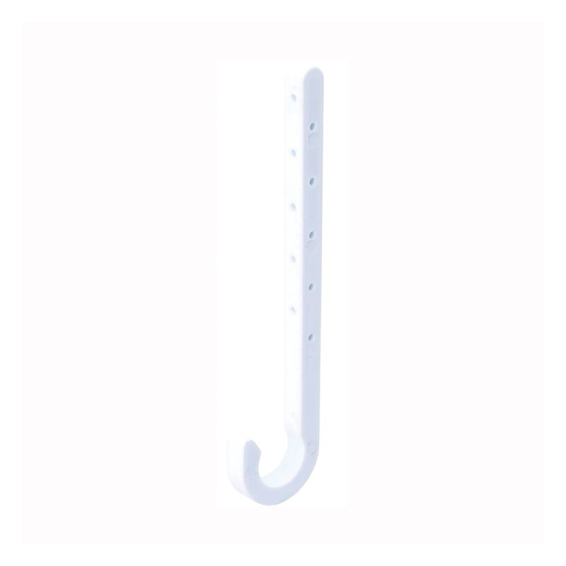 B &amp; K P01-125HC Baby J-Hook, 1-1/4 in Opening, ABS (Pack of 20)