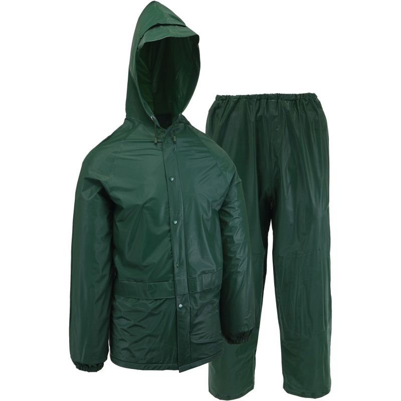 West Chester Protective Gear 2-Piece Green Rain Suit 2XL, Green