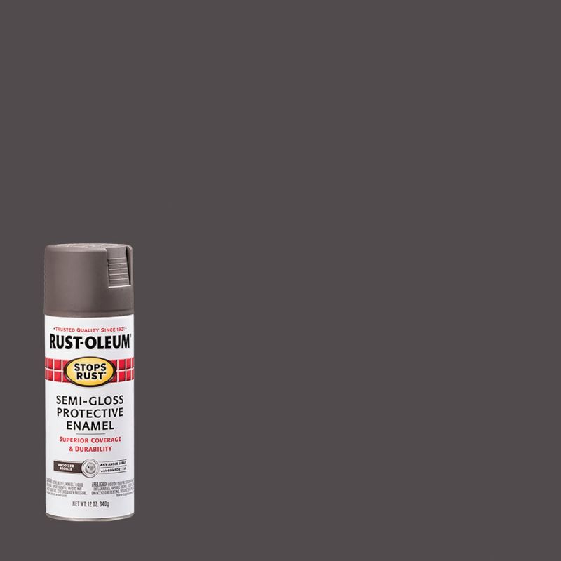 Rust-Oleum Stops Rust Protective Enamel Spray Paint Anodized Bronze, 12 Oz.