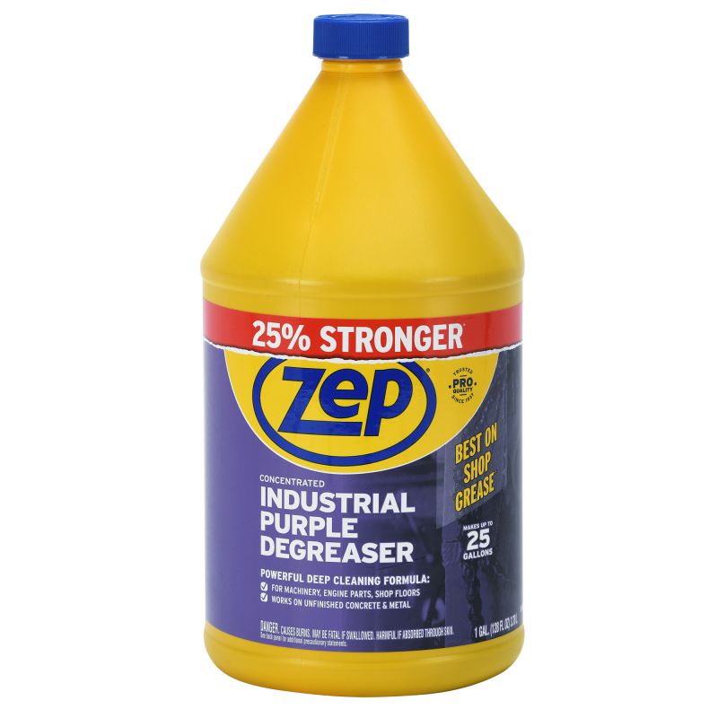 Zep ZU0856128 Cleaner and Degreaser, 1 gal Bottle, Liquid, Mild Ethereal Clear/Purple