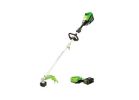 Greenworks 2123802 Brushless String Trimmer, Battery Included, 2.5 Ah, 80 V, Lithium-Ion, 0.095 in Dia Line