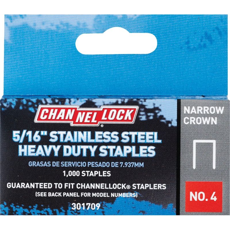 Channellock No. 4 Narrow Crown Staple (Pack of 5)