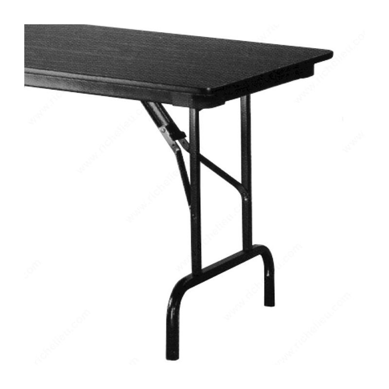 Onward 51490 Folding Table Leg, 28-3/8 in H, 22 in W, Metal, Black