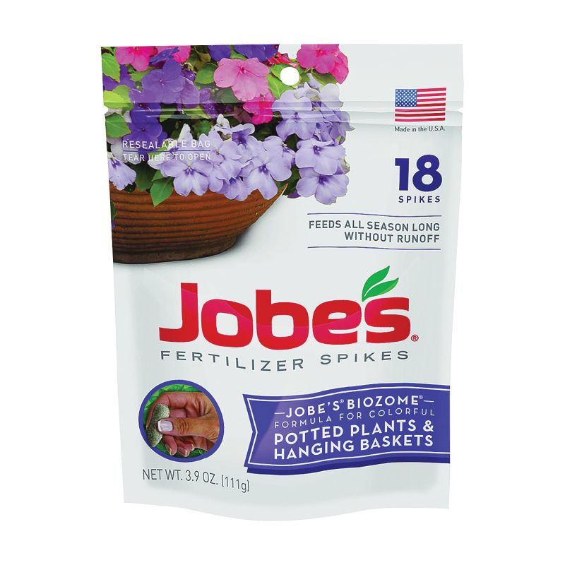 Jobes 06105 Fertilizer Spike Pouch, Spike, Brown, Slight Ammonia Pouch Brown