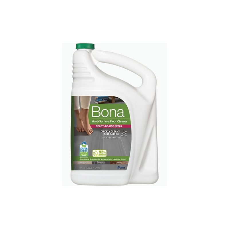 Bona WM700051184 Hard-Surface Floor Cleaner, 32 oz Bottle, Liquid, Mild, Green Green