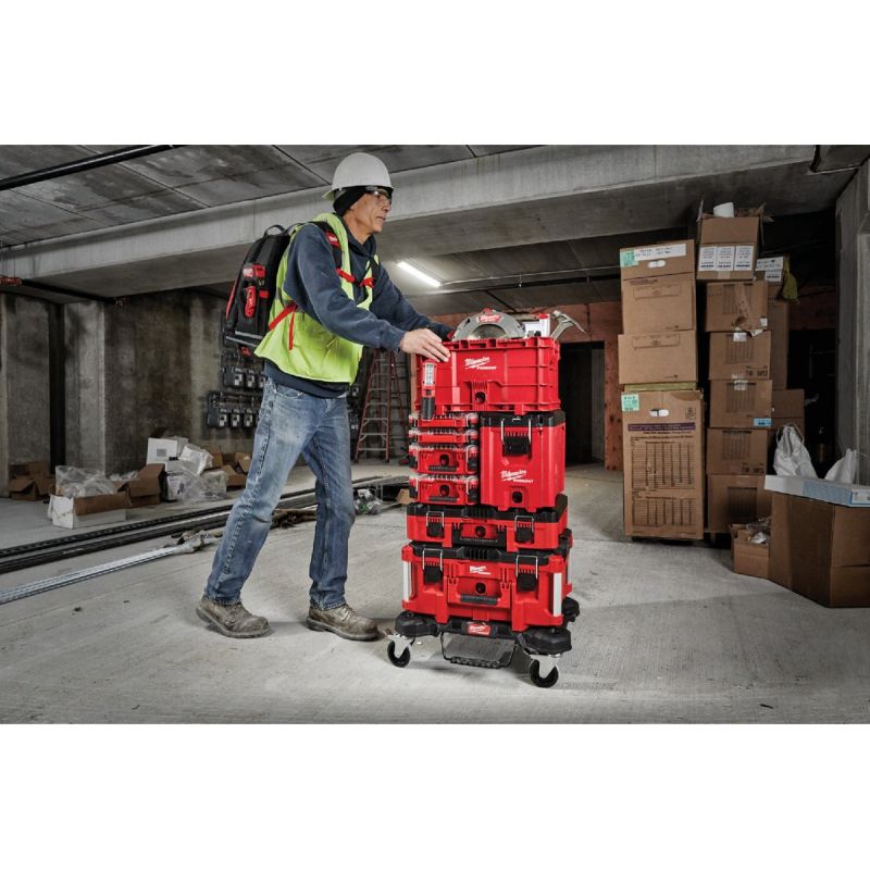 Milwaukee PACKOUT Compact Toolbox 75 Lb., Black/Red