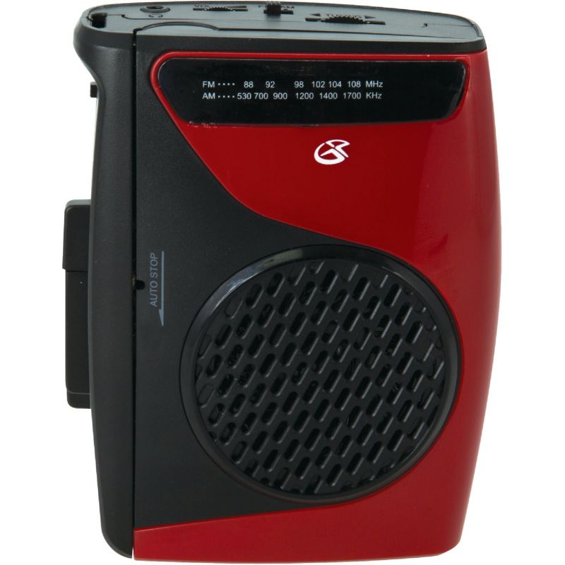 GPX AM/FM Portable Radio &amp; Cassette Player Red/Black