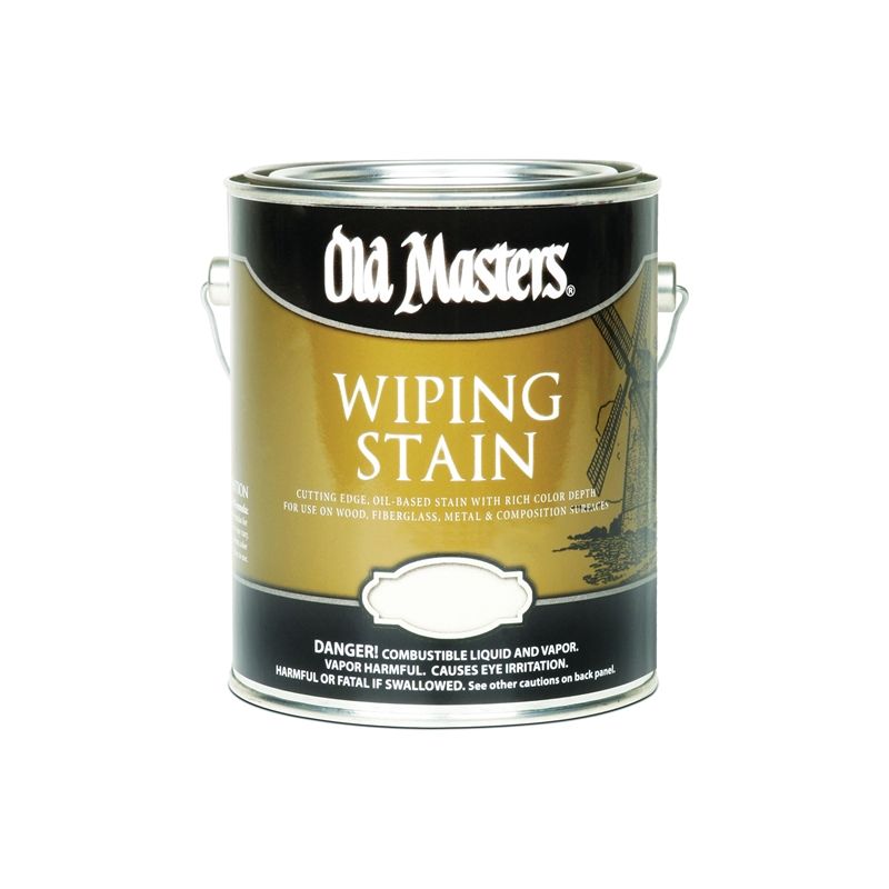 Old Masters 11401 Wiping Stain, Red Mahogany, Liquid, 1 gal, Can Red Mahogany