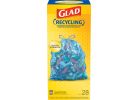 Glad Municipal Blue Recycling Trash Bag 30 Gal., Blue