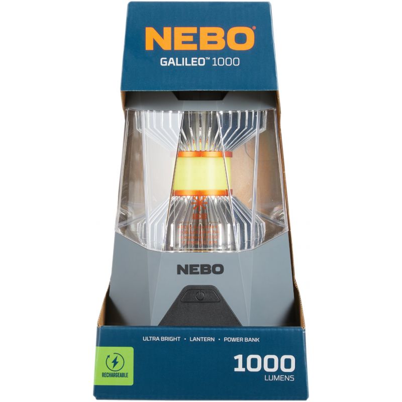 Nebo Galileo Rechargeable LED Lantern Dark Gray &amp; Gray