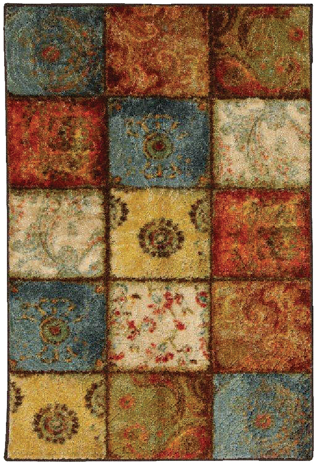 Buy Mohawk Home Artifact Multi-Panel Rug 2 Ft. 6 In. X 3 Ft. 10 In., Multi