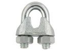 National Hardware N889-015 Wire Cable Clamp, 1/4 in Dia Cable, 1-7/32 in L, Malleable Iron/Steel