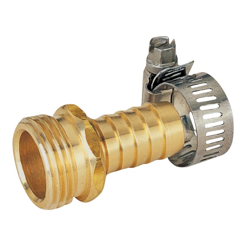 Landscapers Select GB958M3L Hose Coupling, 5/8 in, Male, Brass, Brass Brass