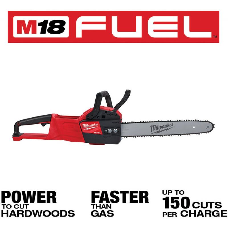 Milwaukee M18 Fuel Cordless Chainsaw - Bare Tool Red/Black