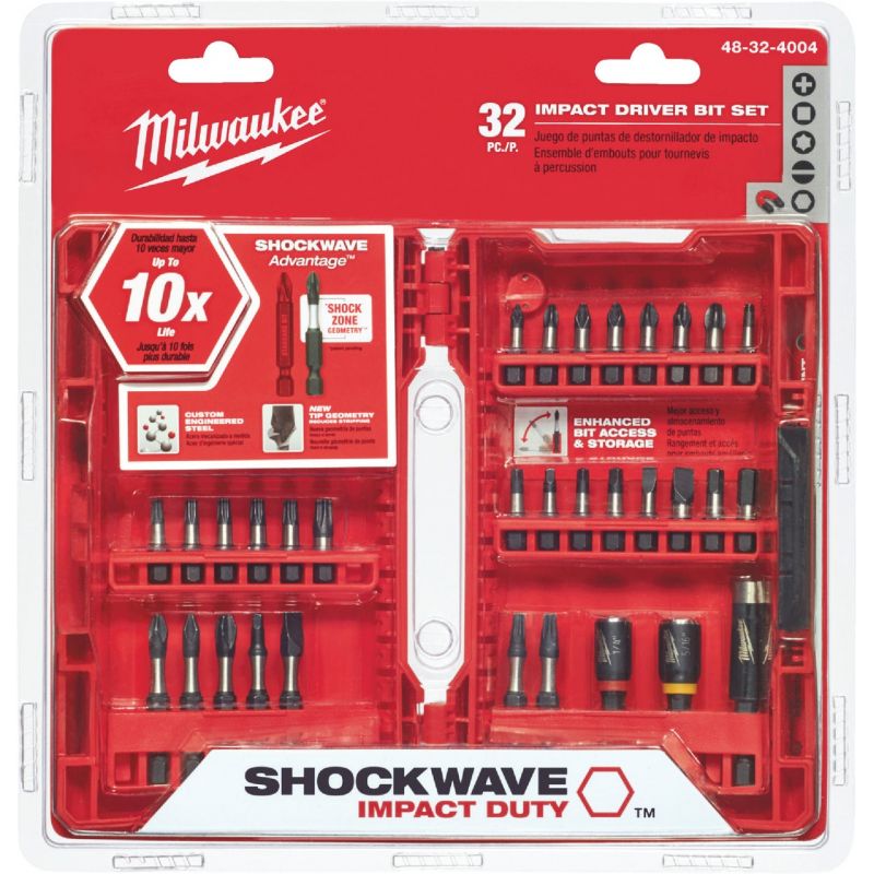 Milwaukee Shockwave 32-Piece Impact Screwdriver Bit Set