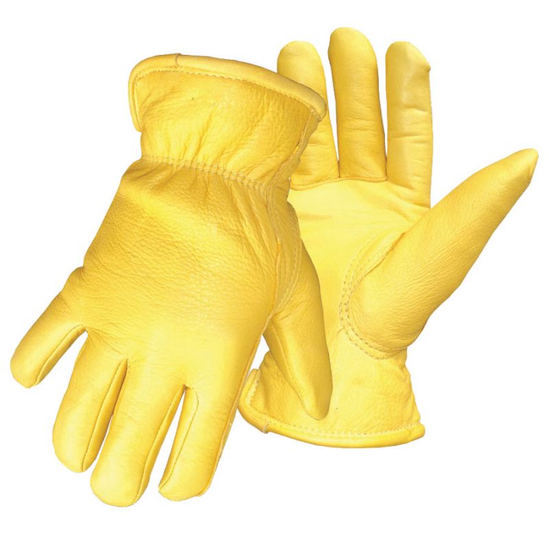 Boss 7185L Gloves, Men&#039;s, L, Elastic Cuff, Yellow L, Yellow