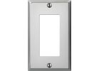 Amerelle PRO Stamped Steel Rocker Decorator Wall Plate Polished Chrome