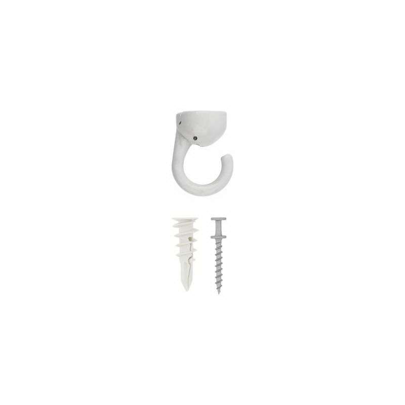 National Hardware N260-140 Elephant Hook, 30/100 lb Working Load, 11 mm, Zinc, White White