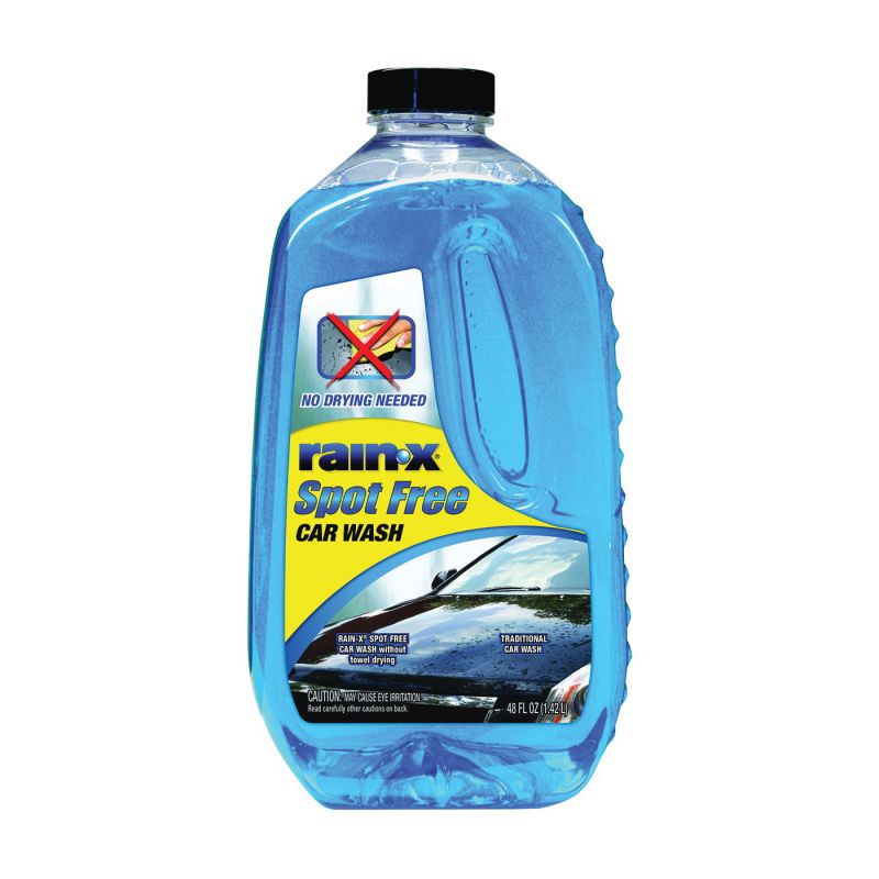 Rain-X 620034 Spot-Free Car Wash, 48 oz, Liquid, Mild Blue