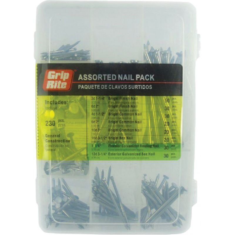 Grip-Rite 230-Piece Assorted Nail Multipack
