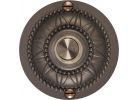 IQ America Medallion Design Lighted Doorbell Push-Button Oil Rubbed Bronze