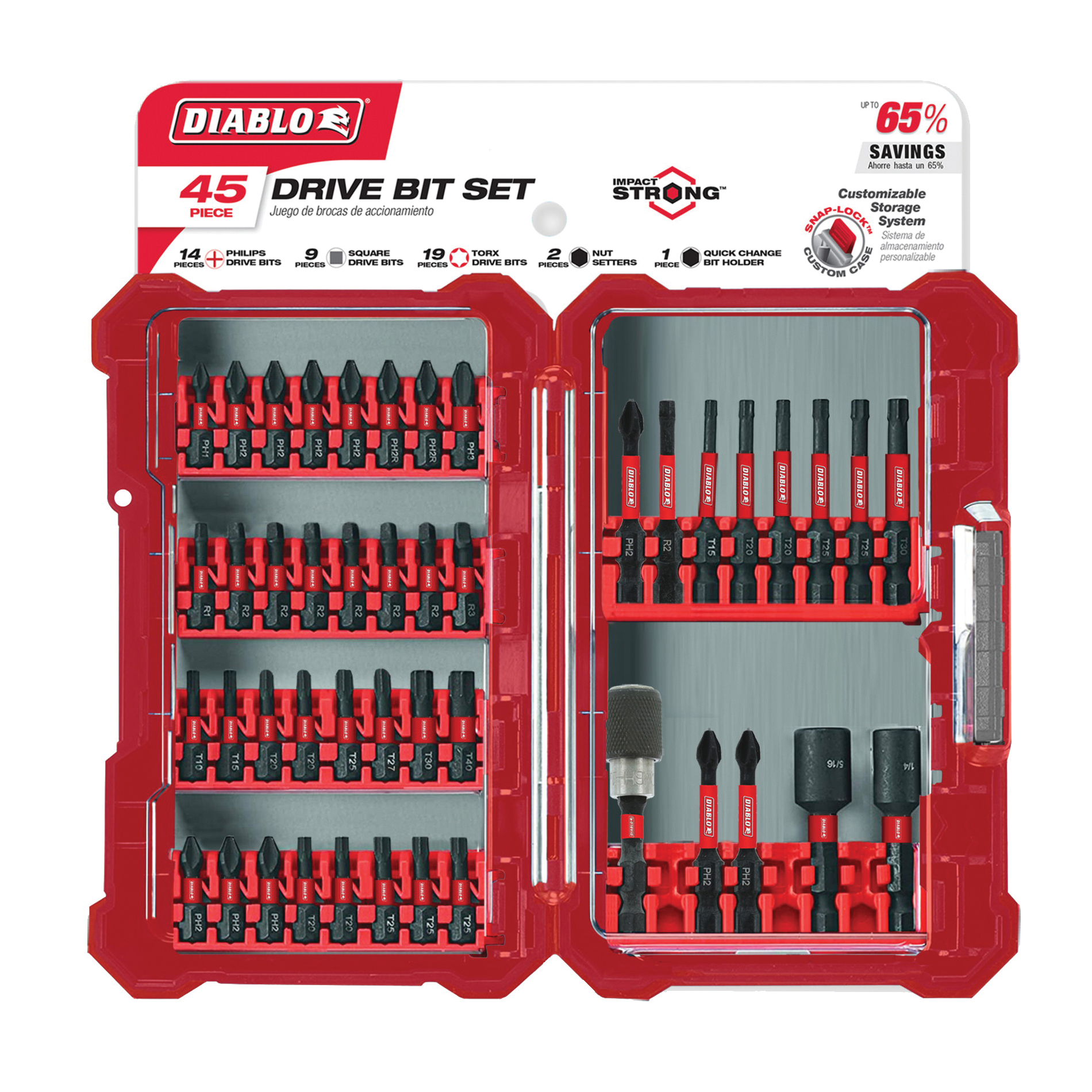 Black and Decker 120 Piece Drill Nut Driver and Screwdriver Bit Set