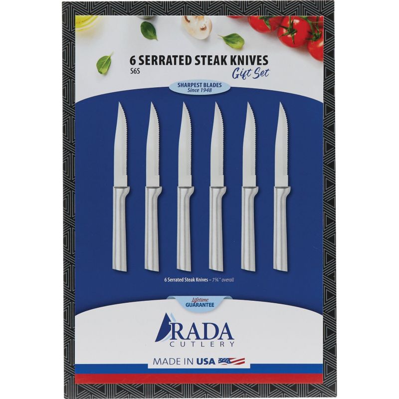 Rada Cutlery 6-Piece Serrated Steak Knife Set
