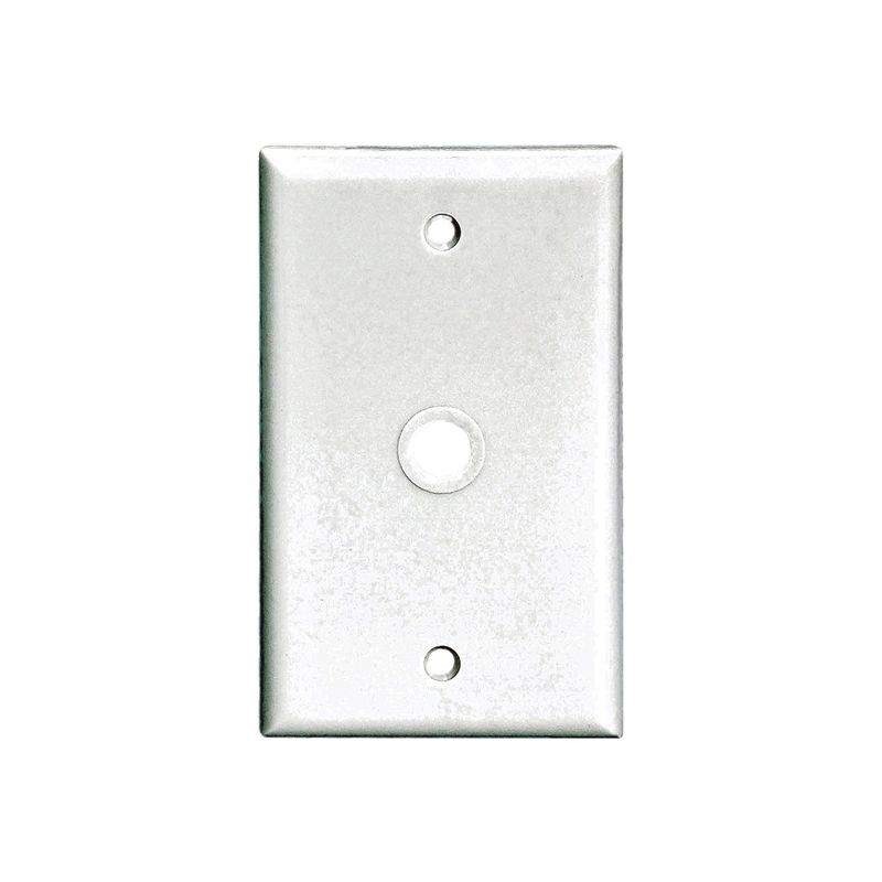 Eaton Wiring Devices 2128 2128W-BOX Wallplate, 4-1/2 in L, 2-3/4 in W, 1 -Gang, Thermoset, White, High-Gloss White