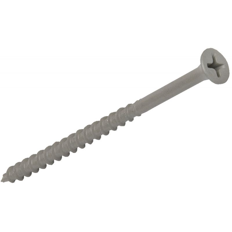 Grip-Rite PrimeGuard Standard Gray Deck Screw #6 X 1-5/8 In., Gray, #2