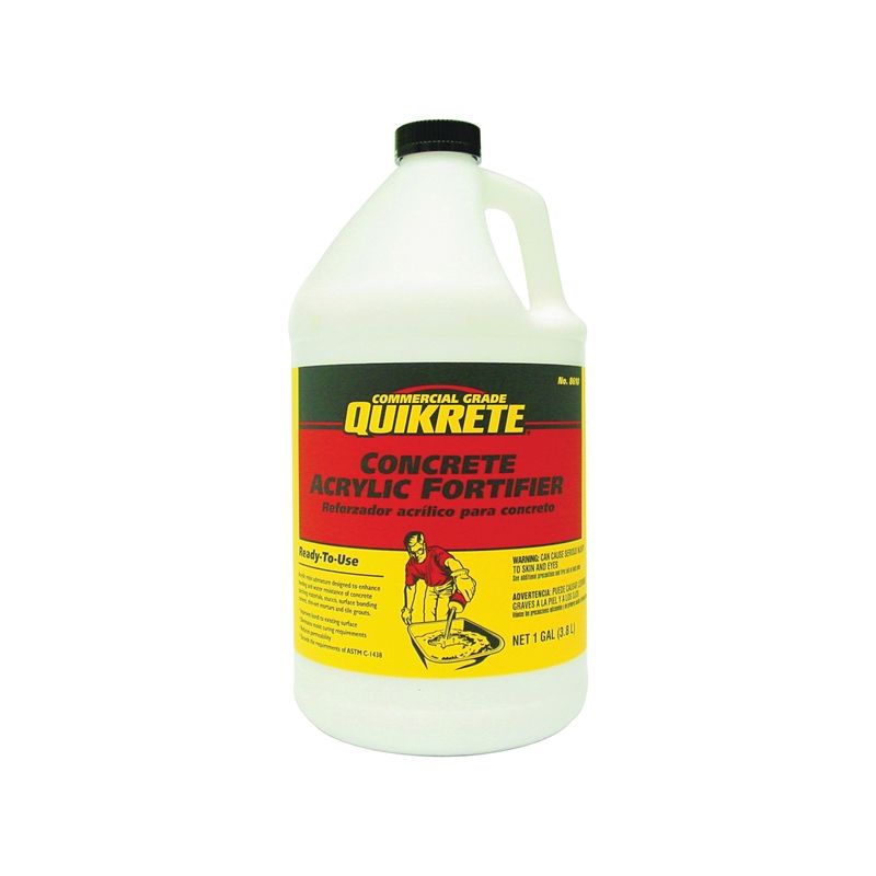 Quikrete 861001 Concrete Acrylic Fortifier, Liquid, 1 gal Bottle White