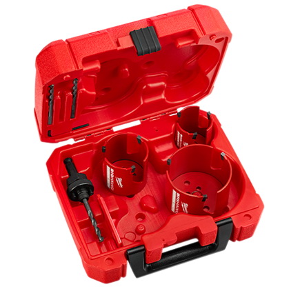 Milwaukee 10 piece hole saw kit hot sale