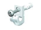 ClosetMaid 71927 Wall Clip, Resin, White, Wall Mounting White