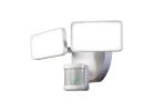 Heath Zenith HZ-5867-WH Motion Activated Security Light, 120 V, 2-Lamp, LED Lamp, 1600 Lumens