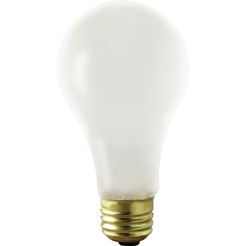 Satco A21 Incandescent Shatterproof Rough Service Light Bulb