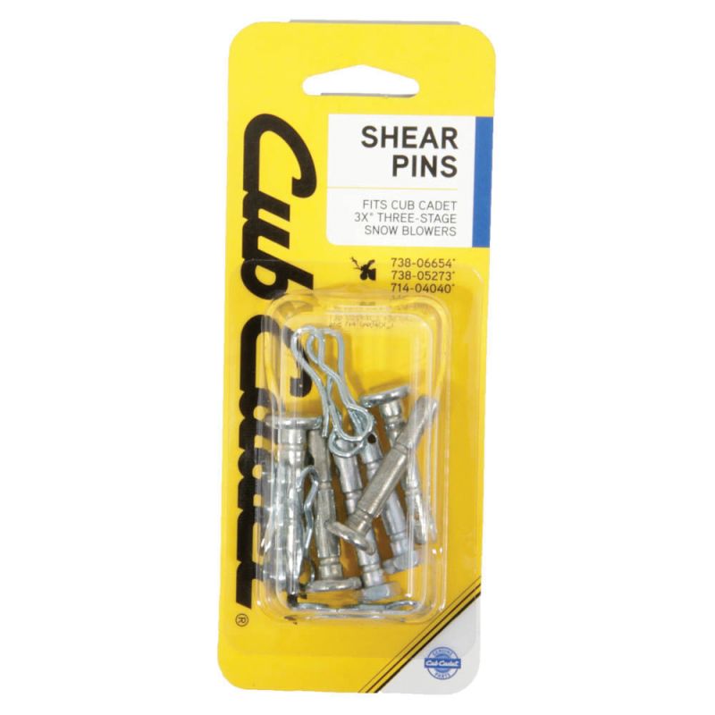 Cub Cadet Hardware 490-241-C062 Shear Pin Kit, For: Cub Cadet Three-Stage Snow Blowers