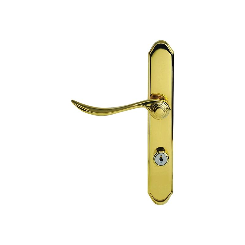 Larson QuickFit Series 20297807 Door Handleset, Metal, Brass