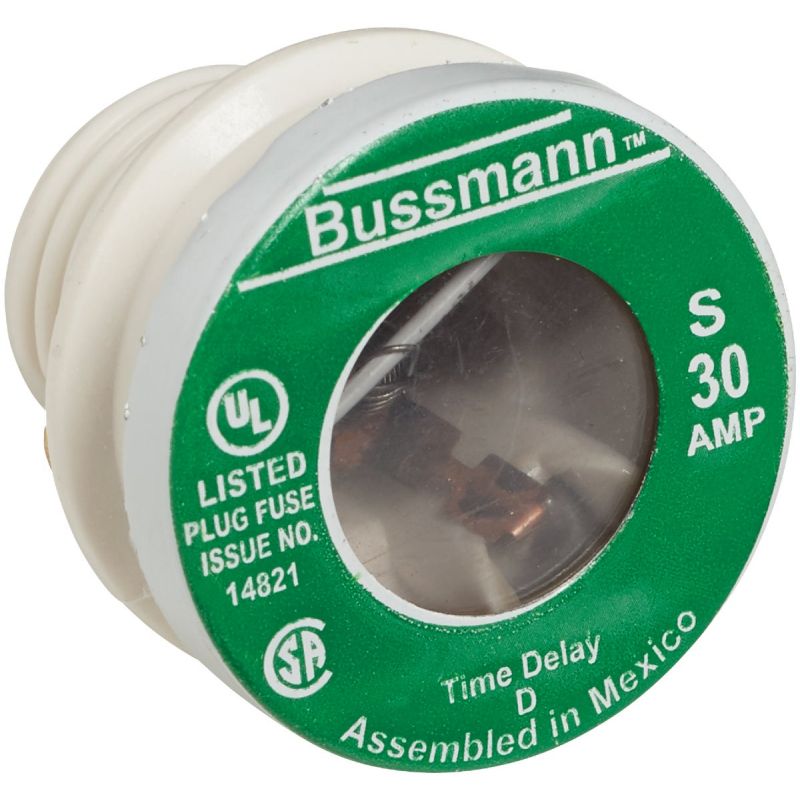 Bussmann S Plug Fuse 10kA, 30