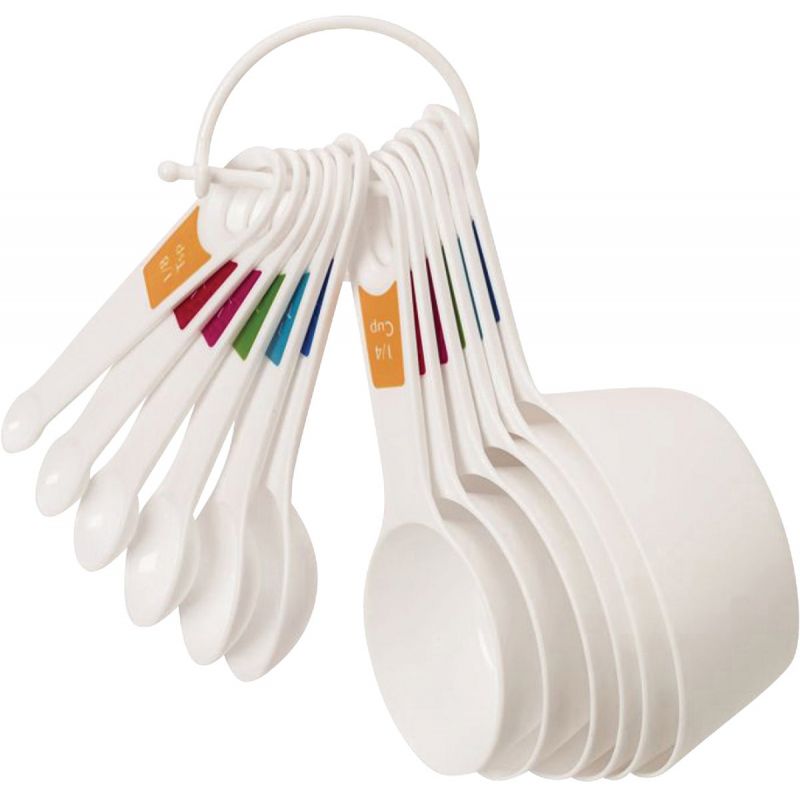 Lifetime Brands Farberware Measuring Cup &amp; Spoon Set White