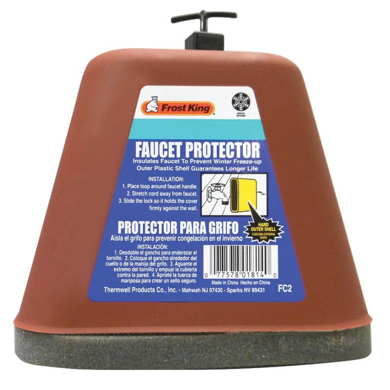 Frost King Plastic Faucet Cover Freeze Protection 6-1/2 In. X 5-1/2 In. X 5 In.