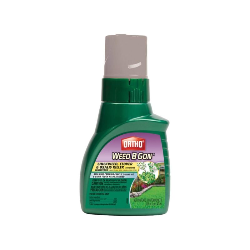 Ortho WEED B GON 0396410 Clover and Oxalis Killer, Liquid, Spray Application, 16 oz Bottle Clear
