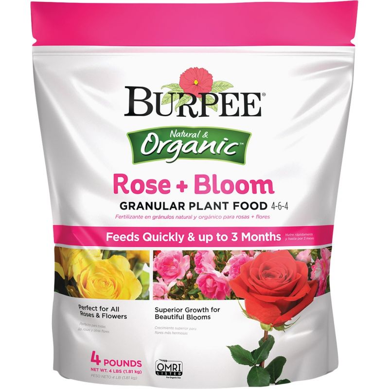 Burpee Organic Rose &amp; Bloom Dry Plant Food 4 Lb.